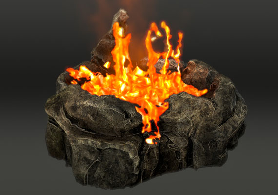 This is a lava simulation I did in Realflow, the rest is done in Maya, Nuke and After Effects - I used the hot'n'cold plugin and tried to achieve a boiling lava look. 